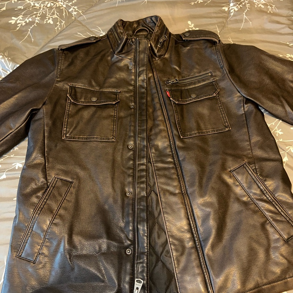 Schott NYC Dark Brown Military Jacket